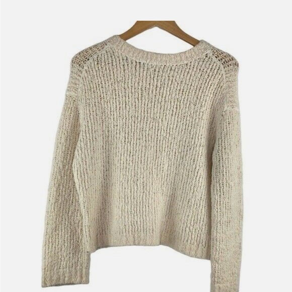 Vince Merino Wool Cropped Boxy Knit Sweater M - Picture 3 of 8